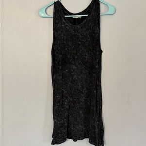 Washed Black Sleeveless Tank Top